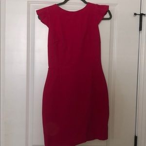 Hot pink cocktail dress